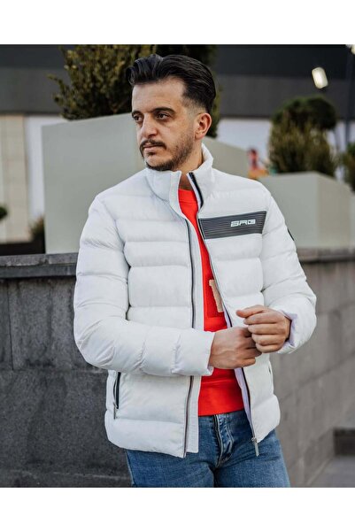 Avni Ceylan Men's Padded Inflatable Coat Modern Cut Special for Cold Weather