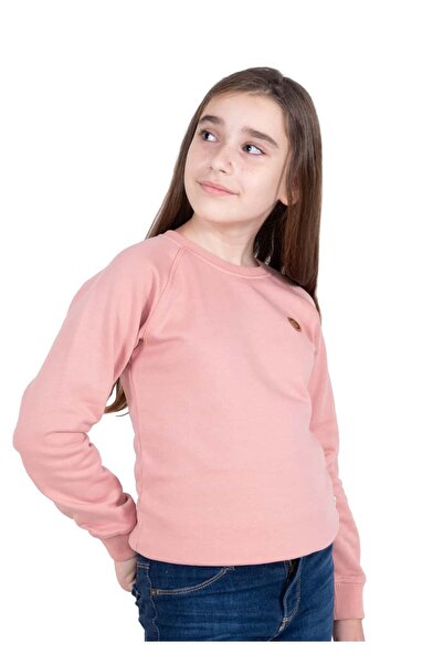 Ozmoz By Mukadder Özden Organic Pink Winter Girls' Sweatshirt