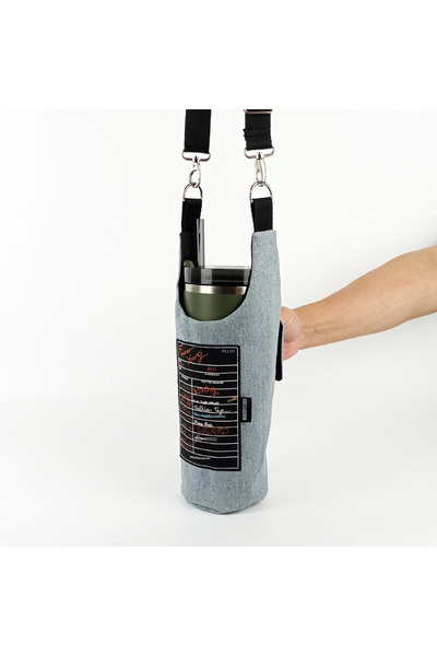 woodycord Husă pentru termos pentru sticlă de apă Forever Young, realizată ma...