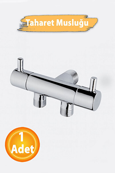 Badem10 Luxury Intermediate Faucet Bidet Faucet Modern Design Chrome Plated Durable Stylish Bathroom Toilet Water Tap