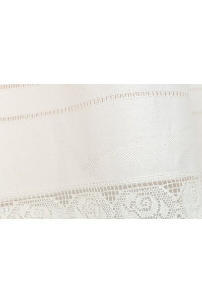 Valentini Bianco Curtain made of 100% cotton, Valentini Bianco, with inserted broken embroidery