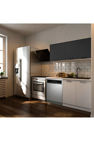 Tdesigno Klos Hazır Mutfak Dolabı 140 Cm -Beyaz Laminat Tezgah Dahil-Bulaşık ...