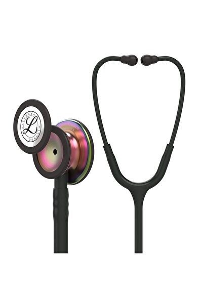 3M Littmann سماعة طبية كلاسيكية III من إنتاج شركة رينبو فينيش، مزودة بقطعة صدرية، أنبوب أسود، 69 سم
