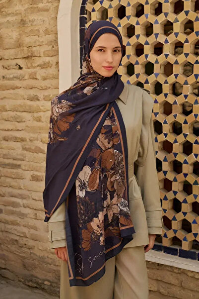 ED Scarf ED - Nadia Pamuk Modal Şal - Acı Kahve