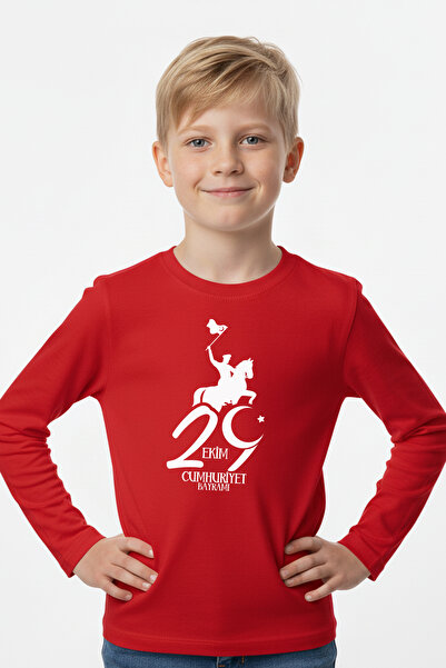 FYK KİDS 29 October Printed Long Sleeve Boys' Sweatshirt