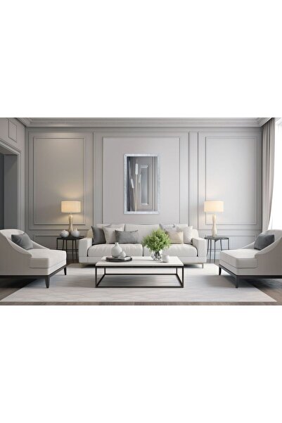 FMP FAGET Mirror with PERINNO silver frame 120 x 60 cm