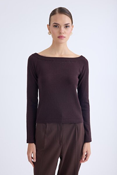 Vitrin Блуза з довгими рукавами та коміром-човником