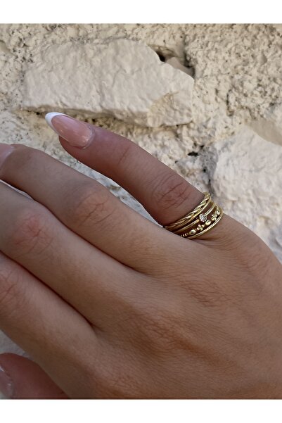 Sade Accessory Çoklu Serçe Yüzüğü
