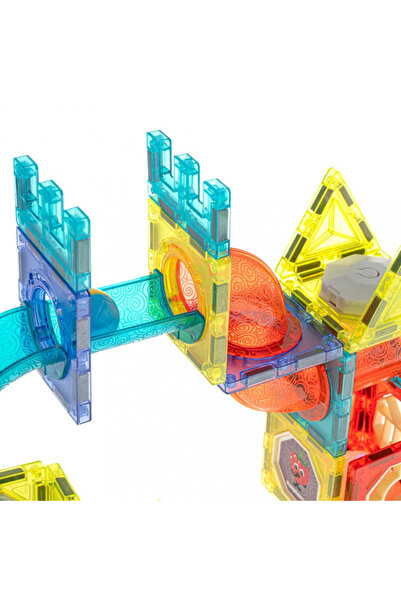 Ikonka Ikonka magnetic circuit construction set for children, up to 75 interconnectable and bi