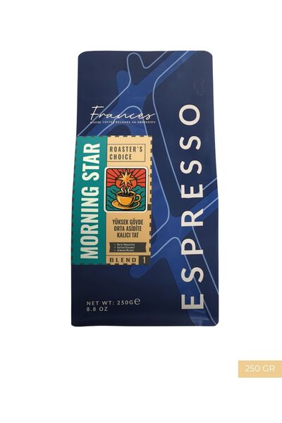 FRANCES %100 Arabica Morning Star | Espresso | 250 GR | Orta Yoğunluk