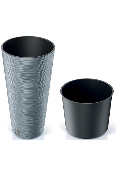 Other Doniczka okrągła Furu Slim DFRH250, 25x48cm, Kolor Beton