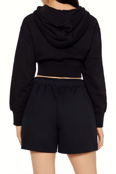 Forever 21 Boston Yazılı Kapüşonlu Sweatshirt