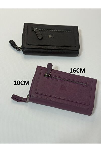 Nevgiss Aksesuar Two Compartment Leather Wallet with Magnetic Snap Closure