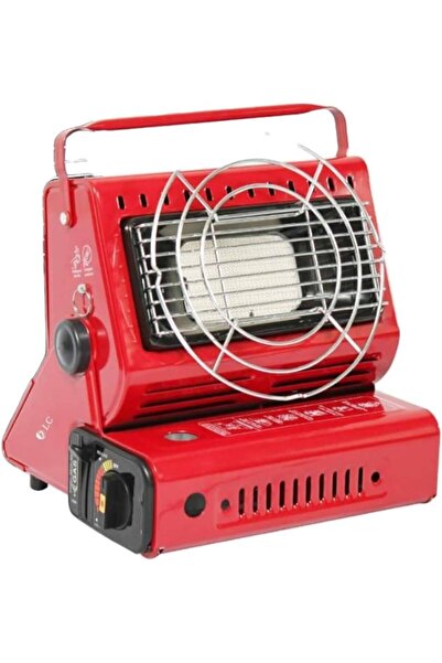 DLC موقد ودفاية 2 في 1 متنقلة للرحلات والتخييم للتدفئة والطبخ – متوفر بلونين | أسود - أحمر