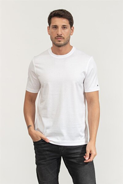 Tommy Hilfiger Erkek Bisiklet Yaka T-Shirt