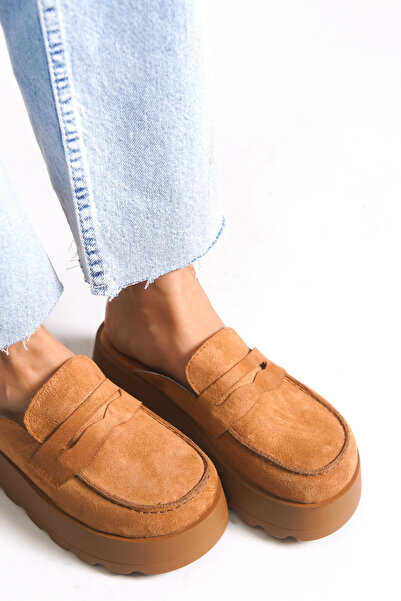 Riccon Arionelth Women's Slippers 0012128 Tan