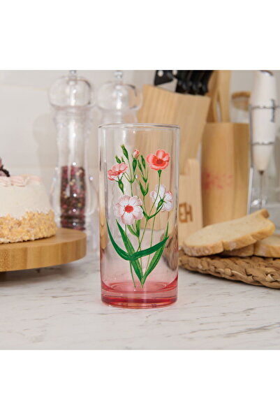 MATMEL Flowers Garden Single Soft Drink Glass - Assorted - 290 ml