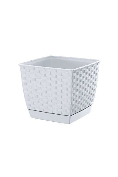 Other Ghiveci pătrat RATOLLA DRLK250 cu farfurie | Alb