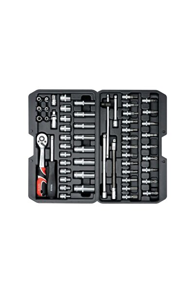 yato Trusa chei tubulare si biti 1/4" 56 piese YT-14501