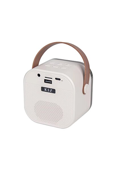 Generic K 12 Wireless Rechargeable Portable Mini with Microphones and RGB Lights for Children's Karaoke Spea