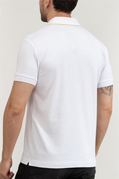 EA7 Men's Polo Neck T-Shirt