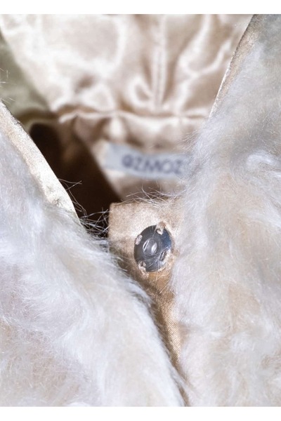 Ozmoz By Mukadder Özden Winter Girl's Vest with Faux Fur Pompom