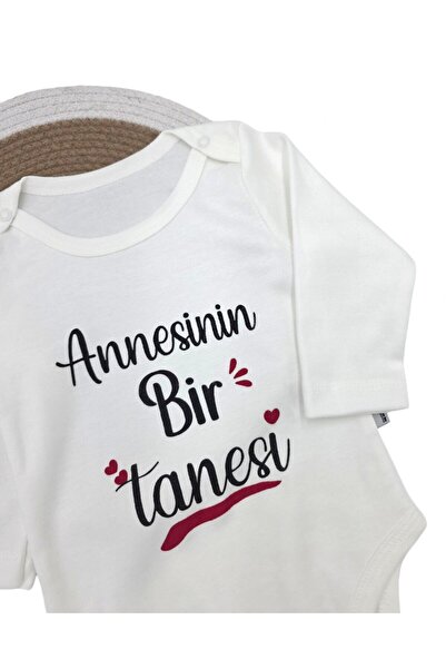 Egelite Long-Sleeved, 100% Cotton Baby Bodysuit/Onesie/Undershirt with the Print of One of the Mother's Children.