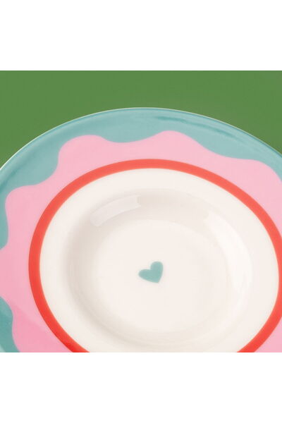 MATMEL Kitchen Granny Tea Plate - Green / Pink - 13 cm