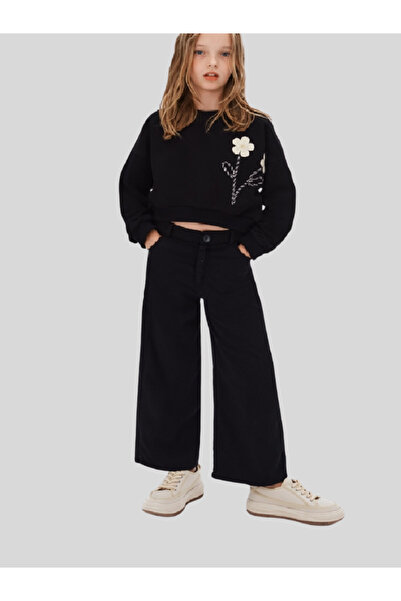 NK Girl's Manche Pants 8-14 Years Black