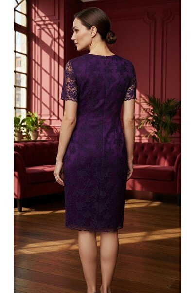 dml giyim Ful güpürlü anne elbise