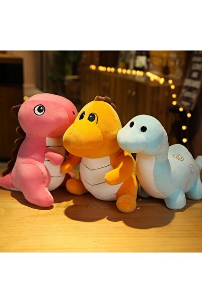 Malvys Malvys® Plush Toy – Orange Dinosaur “Rexi” 30 cm Soft and Colorful, Children's Gift