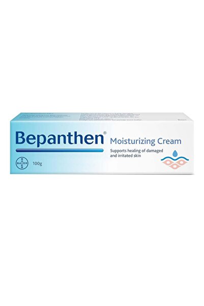 Bepanthen Moisturizing Cream, 100g - Supports Healing of Damaged and Irritated Skin