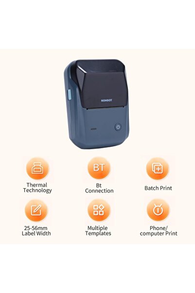 Fipka JUANZI Label printer, B1 Label Maker Machine Mini Pocket Thermal Label Printer