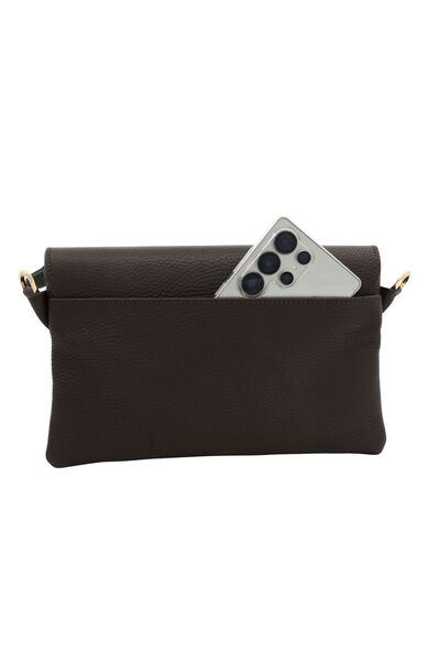 Meskanto Alina Genuine Leather Clutch Hand and Shoulder Bag
