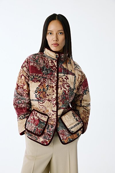 rue Kadife Dokulu Kapitone Ceket