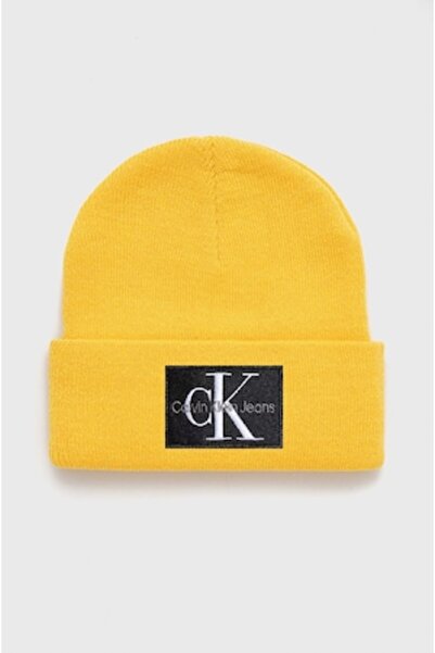 Calvin Klein Jeans Pălărie Monogram, Galbenă, Mărime Universală