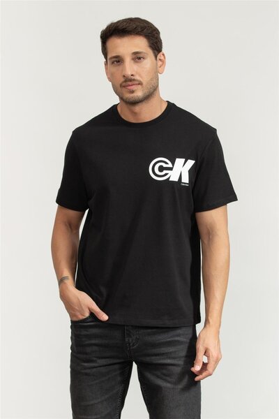 Calvin Klein Erkek Bisiklet Yaka T-Shirt