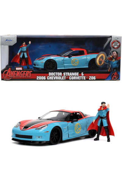 Jada Chevrolet Corvette Z 06 2006 with Doctor Strange figure - 1/24
