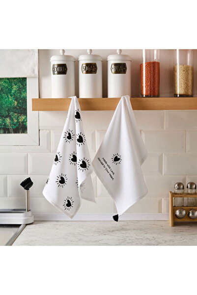 ASPARTAM Soft Ribbon 2-Pack Drying Cloth - Ecru - 40X50 cm