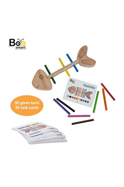 Bee Smart Renkli Balık Oyunu Örüntü ve Dizme Oyunu Montessori