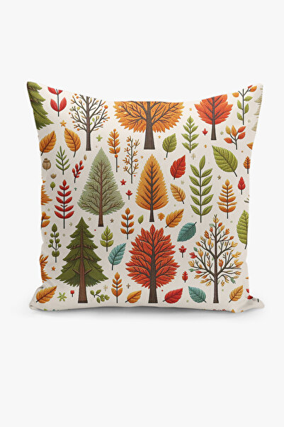 Filamente Husă de pernă cu imprimare digitală pe două fețe, aspect brodat, mo...