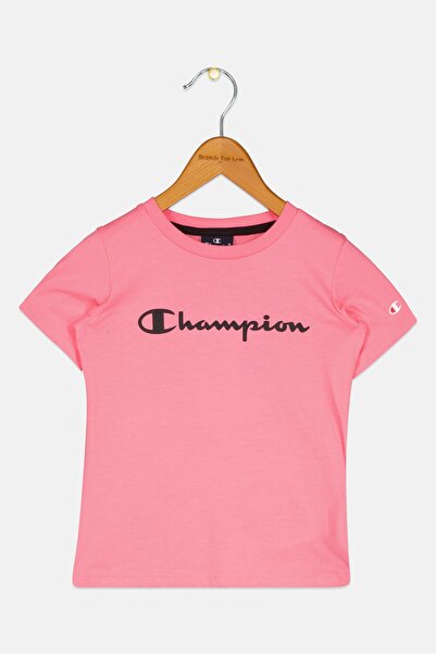 Champion Toddlers Girl Brand Logo Outdoor T-Shirt, Pink
