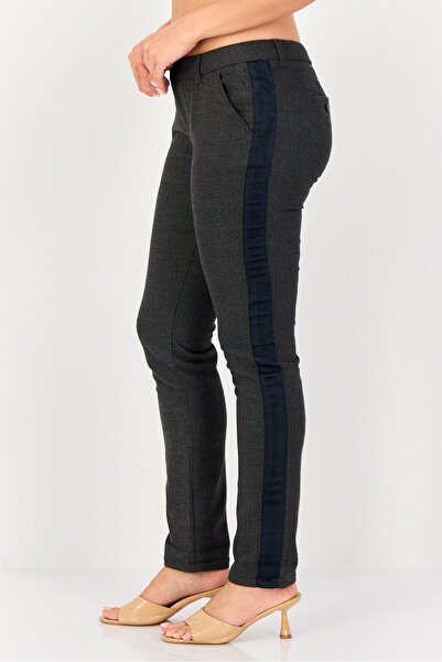 Reiko Women Chino Fit Heather Straight Leg Pants, Dark Grey