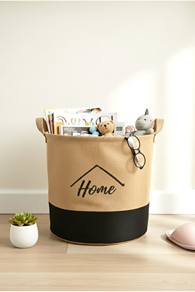 FH finehome Hoome Round Basket Black Small
