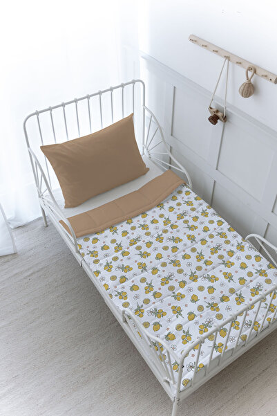 Tuğba Kuğu Organik Baskılı Montessori (100x200 Cm) Yorgan Seti - Iconic Seris...