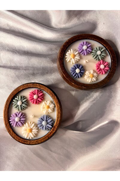 Bambu kasede soya wax çiçek mum