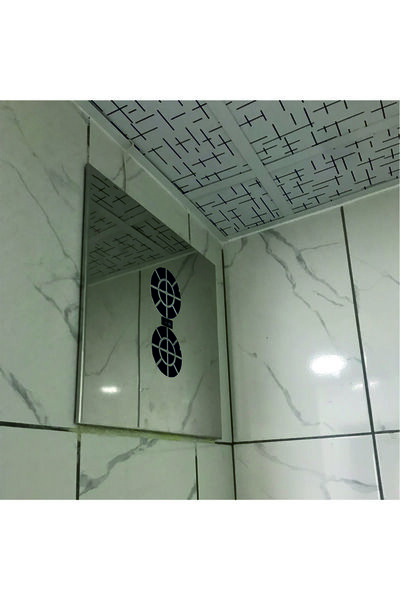 SAKOYA Aspiratör 40X50 cm 304 Paslanmaz Panel 200 M3/h Geri tepme Klapeli çift motorlu