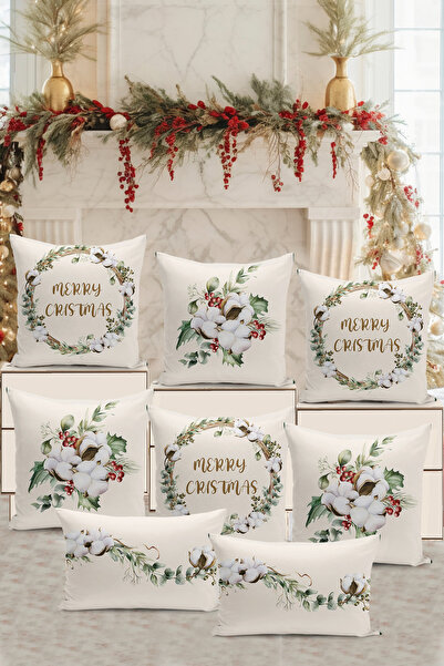 Filamente Husă pentru pernă cu imprimare digitală cu două fețe, 8 bucăți, cu ...