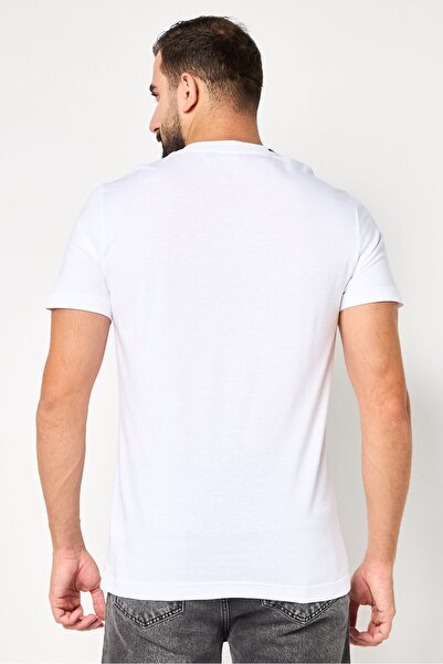 Dolce&Gabbana Men Crew Neck Short Sleeve Brand Logo T-Shirt, White