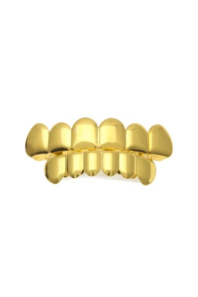 Tessero - Set de două fațete dentare, superioară și inferioară, model Grillz ...